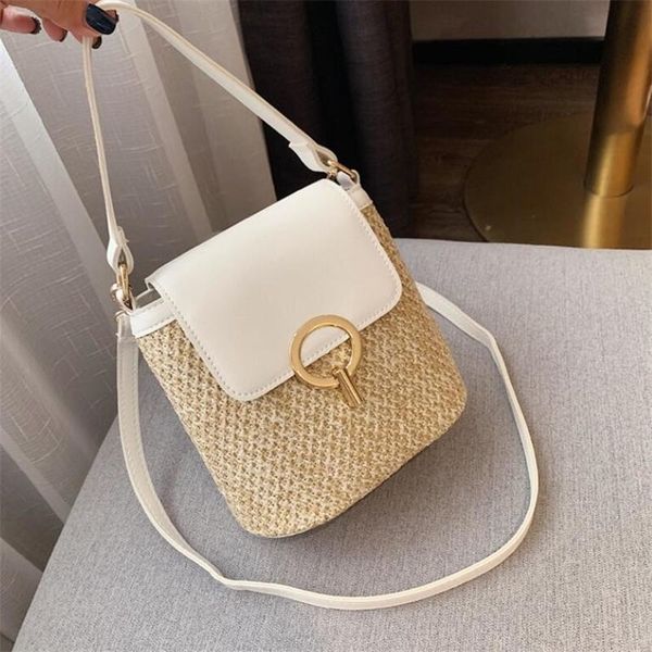 fashion shoulder messenger s luxury woven bucket summer beach straw bag female handbag 220707
fashion shoulder messenger s luxury woven bucket summer beach straw bag female handbag 220707