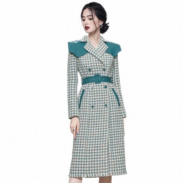 women's trench coats 2021 winter leather suit collar elegant houndstooth wool coat jacket ladies lake blue tweed mid-length p7vo#, Tan;black
women's trench coats 2021 winter leather suit collar elegant houndstooth wool coat jacket ladies lake blue tweed mid-length p7vo#, Tan;black
