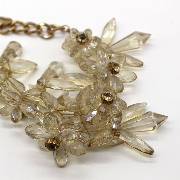 charm creative original niche design glass necklace transparent exaggerated style dress accessories banquet style, Golden
charm creative original niche design glass necklace transparent exaggerated style dress accessories banquet style, Golden