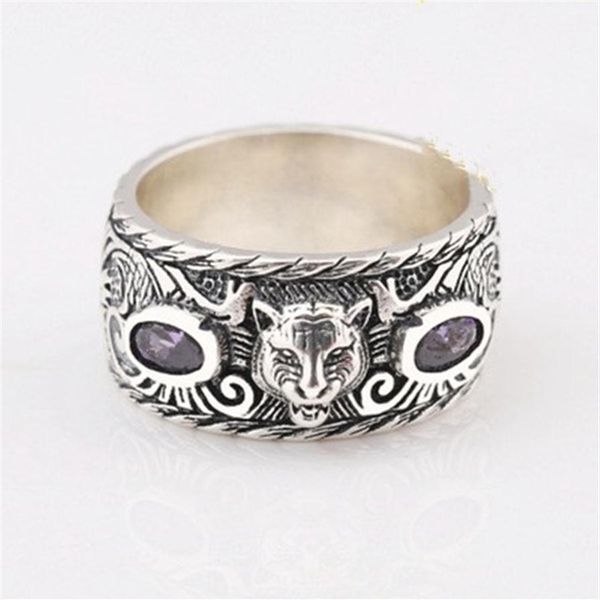 s925 retro sterling silver inlaid tiger head ring trend hip hop men and women couple jewelry gift330b
s925 retro sterling silver inlaid tiger head ring trend hip hop men and women couple jewelry gift330b