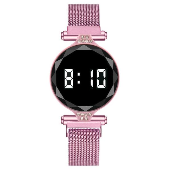 luxury digital magnet watches for women rose gold stainless steel dress led quartz watch female clock, Slivery;brown
luxury digital magnet watches for women rose gold stainless steel dress led quartz watch female clock, Slivery;brown