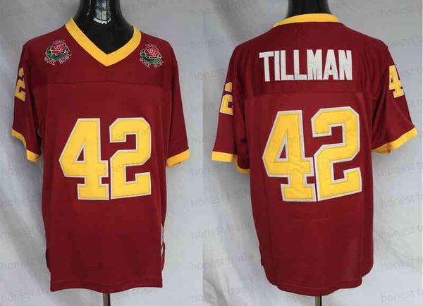 42 pat tillman red 1997 rose bowl vintage ncaa college football jersey university men stitched jerseys fan gift quality, Black
42 pat tillman red 1997 rose bowl vintage ncaa college football jersey university men stitched jerseys fan gift quality, Black