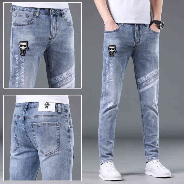 2022 summer new european fashion brand laofoye diamond printed letters men's slim personalized light blue jeans
2022 summer new european fashion brand laofoye diamond printed letters men's slim personalized light blue jeans