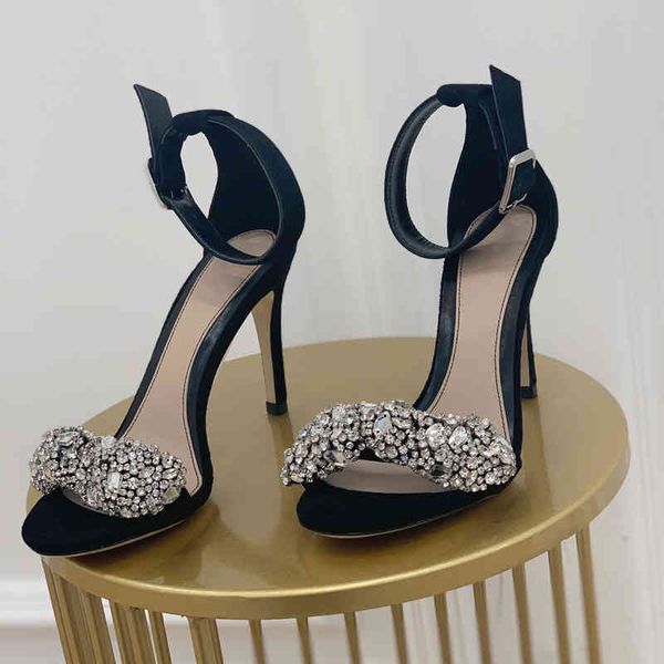 sandals woman genuine leather shoes crystal sandals super high heel designer luxury pumps size34-41 summer, Black
sandals woman genuine leather shoes crystal sandals super high heel designer luxury pumps size34-41 summer, Black