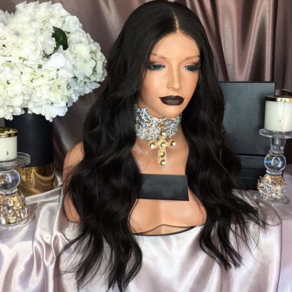 wig women's long curly hair fashion big wave chemical fiber high temperature silk full headgear, Black
wig women's long curly hair fashion big wave chemical fiber high temperature silk full headgear, Black