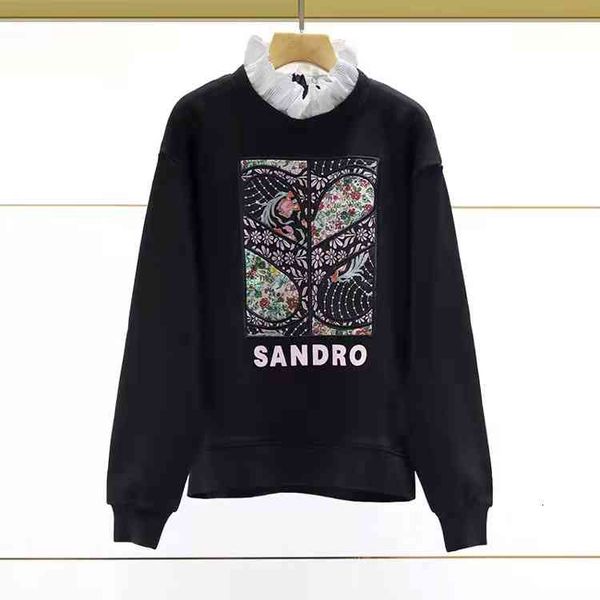 women's knits & tees fadan s family's autumn and winter women's broken flower splicing collar casual sweater, White
women's knits & tees fadan s family's autumn and winter women's broken flower splicing collar casual sweater, White