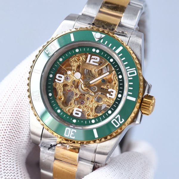 hollow out mens watch automatic mechanical watches 41mm fashion business wristwatches stainless steel wristwatch montre de luxe, Slivery;brown
hollow out mens watch automatic mechanical watches 41mm fashion business wristwatches stainless steel wristwatch montre de luxe, Slivery;brown
