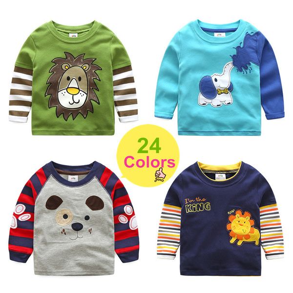 wholesale spring autumn for 2-8 9 10 years children cotton striped color patchwork cartoon animal baby kids boys long sleeve t-shirts, Blue
wholesale spring autumn for 2-8 9 10 years children cotton striped color patchwork cartoon animal baby kids boys long sleeve t-shirts, Blue