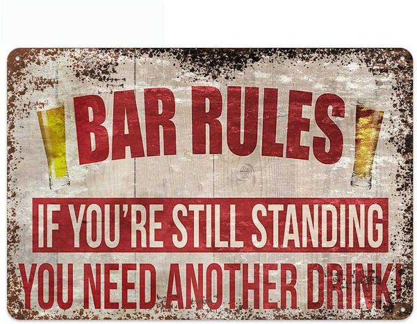 original vintage design bar rules tin metal wall art signs, thick tinplate print poster wall decoration for bar (beer rules, 8x12 inches
original vintage design bar rules tin metal wall art signs, thick tinplate print poster wall decoration for bar (beer rules, 8x12 inches