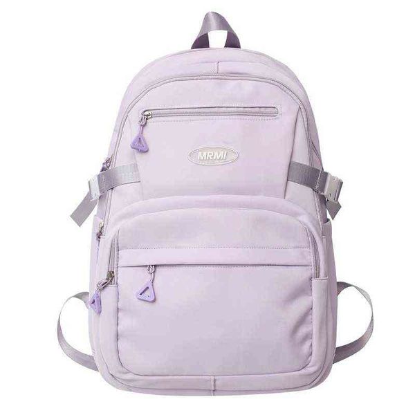 solid color backpack women's fashion casual nylon shoulder bags multiple pockets large-capacity travel girl student schoolbags l220801
solid color backpack women's fashion casual nylon shoulder bags multiple pockets large-capacity travel girl student schoolbags l220801