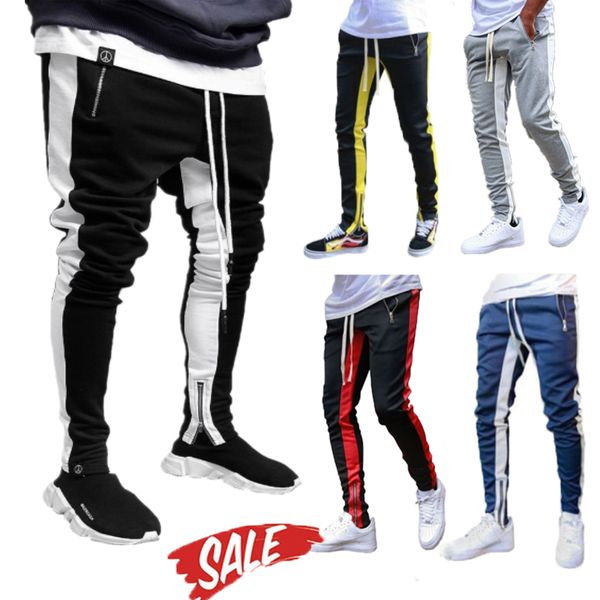 mens casual pants hip hop skinny trousers autumn winter sweatpants streetwear trouser side stripe fashion joggers track pants, Black
mens casual pants hip hop skinny trousers autumn winter sweatpants streetwear trouser side stripe fashion joggers track pants, Black