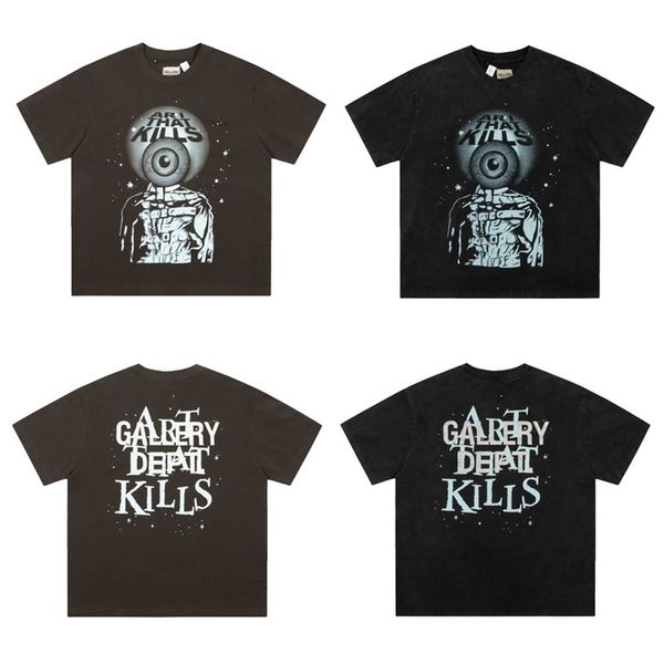 designer mens t-shirts gallerydept version co branded eyeball worn wash printed short sleeve tshirt unisex, White;black
designer mens t-shirts gallerydept version co branded eyeball worn wash printed short sleeve tshirt unisex, White;black