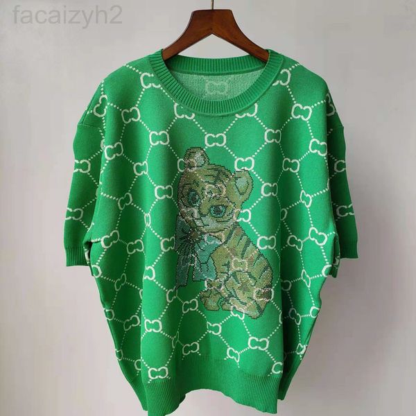 women's knits & tees designer temperament slim short sleeve thin women's summer ice silk diamond animal 2022 new korean sweater we, White
women's knits & tees designer temperament slim short sleeve thin women's summer ice silk diamond animal 2022 new korean sweater we, White