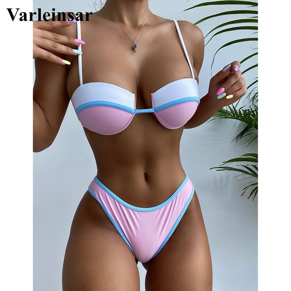 new splicing mid waist brazilian bikini women swimwear female swimsuit two-pieces bikini set bather bathing suit swim v3171, White;black
new splicing mid waist brazilian bikini women swimwear female swimsuit two-pieces bikini set bather bathing suit swim v3171, White;black