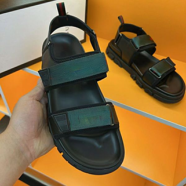 europe station new sandals op02 leather summer classic fashion all-match men's high-end simple leisure non-slip soft bottom beach sanda, Black
europe station new sandals op02 leather summer classic fashion all-match men's high-end simple leisure non-slip soft bottom beach sanda, Black