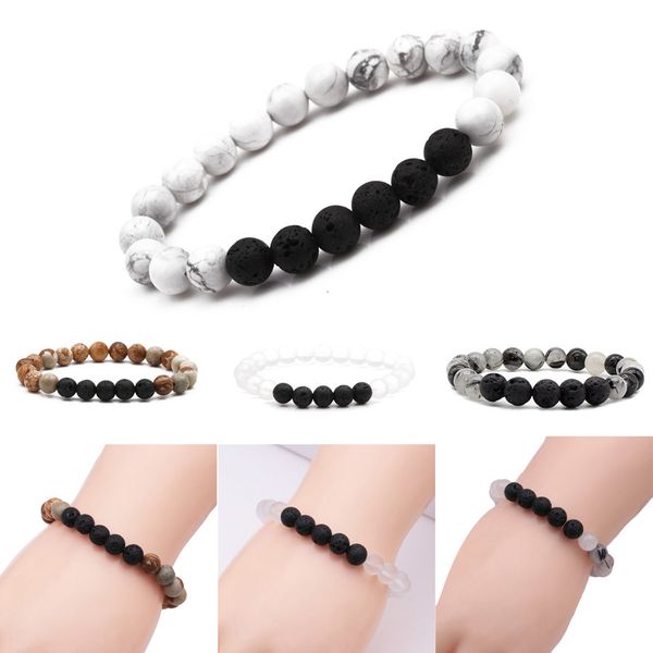 8mm natural stone beads chakras stone aaa lava rock diffuser beaded bracelet elastic yoga bangle for women men jewelry charm, Black
8mm natural stone beads chakras stone aaa lava rock diffuser beaded bracelet elastic yoga bangle for women men jewelry charm, Black