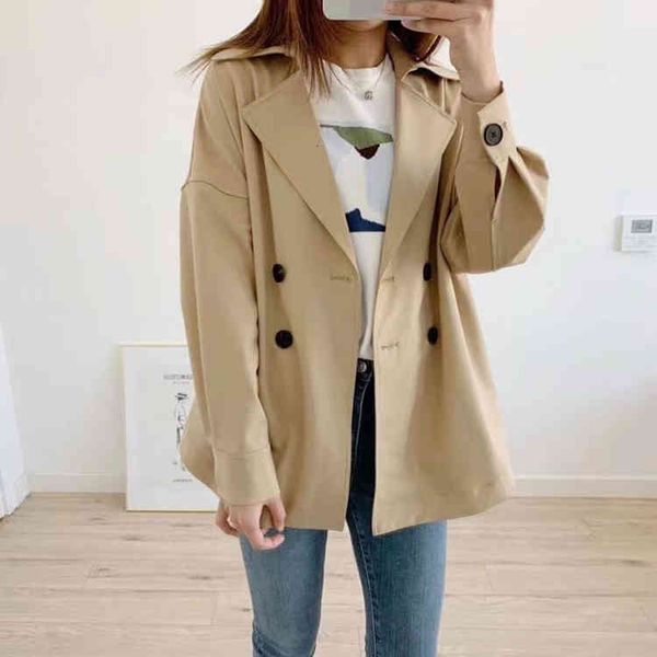 women's suits & blazers xiaohe fall versatile professional loose shoulder sleeve wool blended short windbreaker small suit coat women, White;black
women's suits & blazers xiaohe fall versatile professional loose shoulder sleeve wool blended short windbreaker small suit coat women, White;black