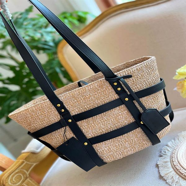 women handbags medium panier bag in raffia and smooth leather rive gauche tote shopping bag fashion large beach luxury designer travel bags
women handbags medium panier bag in raffia and smooth leather rive gauche tote shopping bag fashion large beach luxury designer travel bags