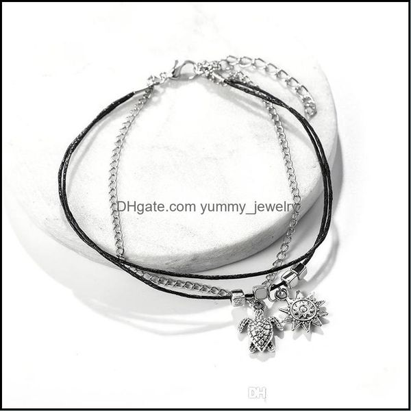anklets jewelry simple geometric turtle sun animal square beaded black wire rope chain anklet female beach honeymoon drop delivery 2021 dfym, Red;blue
anklets jewelry simple geometric turtle sun animal square beaded black wire rope chain anklet female beach honeymoon drop delivery 2021 dfym, Red;blue