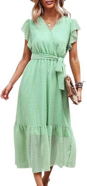 women's midi dress boho floral print ruffle short sleeves faux wrap v neck maxi dress with belt w5mv#, Black;gray
women's midi dress boho floral print ruffle short sleeves faux wrap v neck maxi dress with belt w5mv#, Black;gray