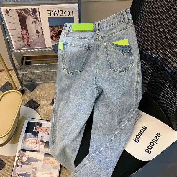 blue high waist trousers woman jeans high waist design colorblock washed casual straight pants women's jeans korean trousers t220728
blue high waist trousers woman jeans high waist design colorblock washed casual straight pants women's jeans korean trousers t220728