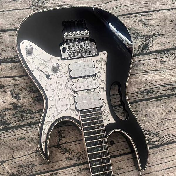 famous electric guitar double shake trill system color shell edge wrapping aluminum carved guard board
famous electric guitar double shake trill system color shell edge wrapping aluminum carved guard board
