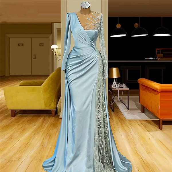 new arrival mermaid prom dresses v neck long sleeves lace sequins appliques beads side slit floor evening gowns length plus size formal part, Black
new arrival mermaid prom dresses v neck long sleeves lace sequins appliques beads side slit floor evening gowns length plus size formal part, Black