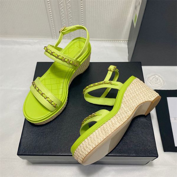 new brand fashion sandals with wedge heels design ladies versatile temperament fairy shoes green, Black
new brand fashion sandals with wedge heels design ladies versatile temperament fairy shoes green, Black