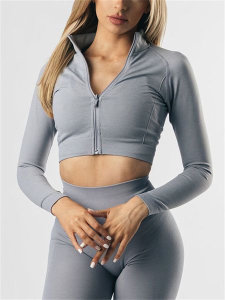 seamless yoga suit women's training suit zipper tight long-sleeved high waist sports fitness suit workout 2 piece set, White;black
seamless yoga suit women's training suit zipper tight long-sleeved high waist sports fitness suit workout 2 piece set, White;black