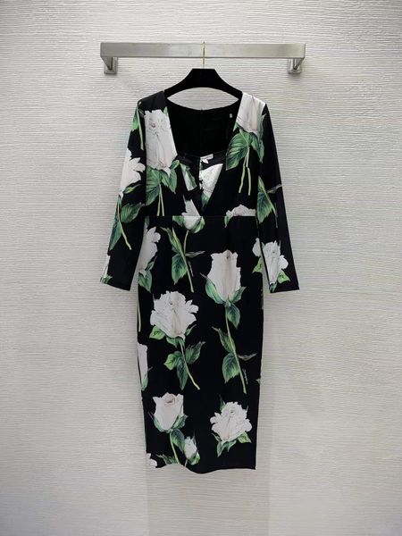 designer dresses 2022 summer autumn v neck long sleeve panelled print fashion milan runway brand same style dress 0612-12, Black
designer dresses 2022 summer autumn v neck long sleeve panelled print fashion milan runway brand same style dress 0612-12, Black