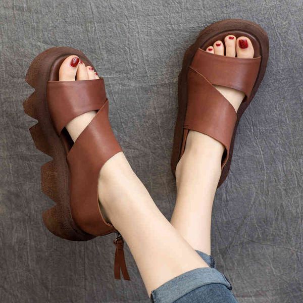 sandals spring and summer cowhide sandals back zipper women's shoes slope heels thick soled re5c, Black
sandals spring and summer cowhide sandals back zipper women's shoes slope heels thick soled re5c, Black