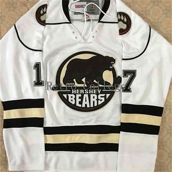c26 nik1 hershey bears 17# chris bourque embroider stitching hockey jersey stitched customized any name, Black
c26 nik1 hershey bears 17# chris bourque embroider stitching hockey jersey stitched customized any name, Black