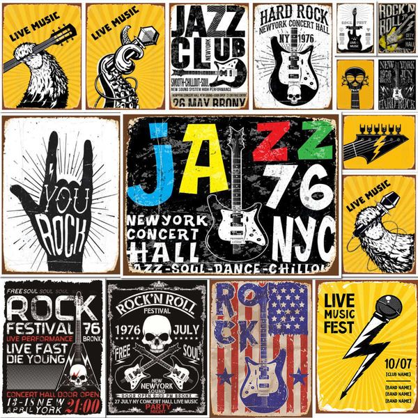 music festival poster jazz rock retro shabby plaque metal art iron painting crafts bar cafe club tin sign decorative plate
music festival poster jazz rock retro shabby plaque metal art iron painting crafts bar cafe club tin sign decorative plate