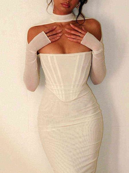 women hollow double layers mesh dress lady elegant bodycon dresses 2022 summer long sleeve midi robe party clubwear t220816, Black;gray
women hollow double layers mesh dress lady elegant bodycon dresses 2022 summer long sleeve midi robe party clubwear t220816, Black;gray