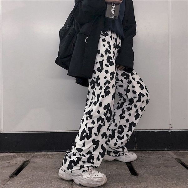 nicemix high waist pants women cow print sweatpants womans wide leg straight plus size casual streetwear trousers ankle-length 201228, Black;white
nicemix high waist pants women cow print sweatpants womans wide leg straight plus size casual streetwear trousers ankle-length 201228, Black;white