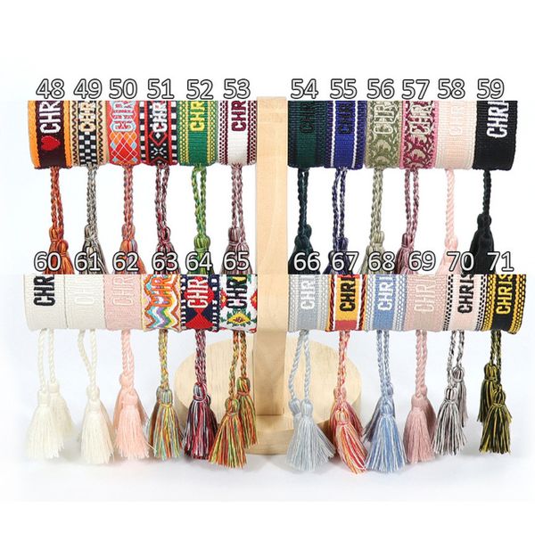 fashion classic brand embroidery bracelets luxury women men bangles friendship charm bracelet woven adjustable tassel vintage couple braided, Golden;silver
fashion classic brand embroidery bracelets luxury women men bangles friendship charm bracelet woven adjustable tassel vintage couple braided, Golden;silver