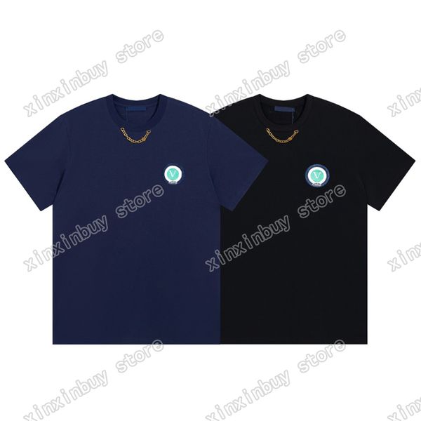 22ss men women designers t shirts embroidery letter iron chain cotton tee short sleeve crew neck streetwear xinxinbuy black blue xs, White;black
22ss men women designers t shirts embroidery letter iron chain cotton tee short sleeve crew neck streetwear xinxinbuy black blue xs, White;black