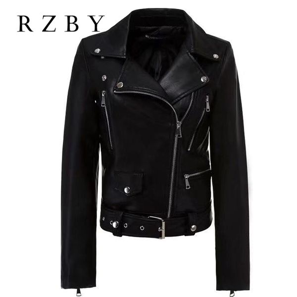 rzby women genuine leather jacket for women real sheep leather jacket motorcycle jackets biker jackets and coat 201030, Black
rzby women genuine leather jacket for women real sheep leather jacket motorcycle jackets biker jackets and coat 201030, Black