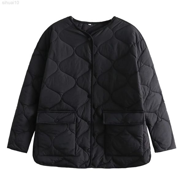 women's bomber jacket parkas black coat warm outwear solid fashion coat pocket long sleeve plaid elegant woman jacket winter trf l22073
women's bomber jacket parkas black coat warm outwear solid fashion coat pocket long sleeve plaid elegant woman jacket winter trf l22073