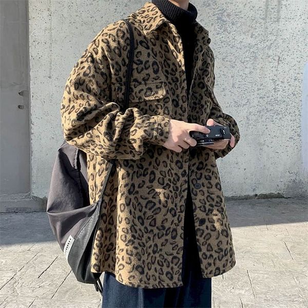 retro leopard print casual jacket mens autumn spring korean trend handsome elegant temperament high street coat cool streetwear 220804, Black;brown
retro leopard print casual jacket mens autumn spring korean trend handsome elegant temperament high street coat cool streetwear 220804, Black;brown