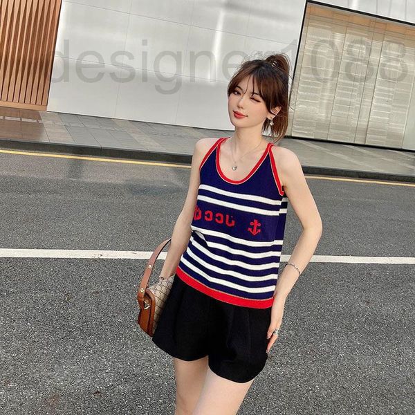 women's tanks & camis designer spring / summer 2022 new style with slim fit letter stripe contrast color v-neck knitted suspender vest, White
women's tanks & camis designer spring / summer 2022 new style with slim fit letter stripe contrast color v-neck knitted suspender vest, White