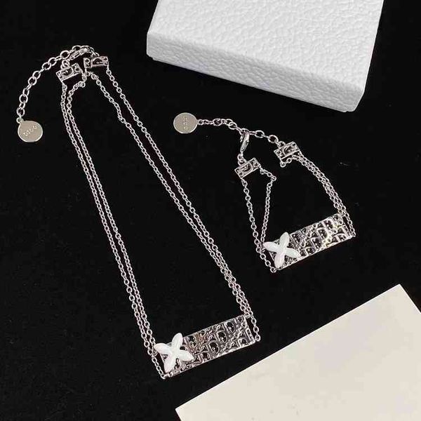2022 factory wholesale new dijia cross chain necklace women's layer bracelet, Silver
2022 factory wholesale new dijia cross chain necklace women's layer bracelet, Silver