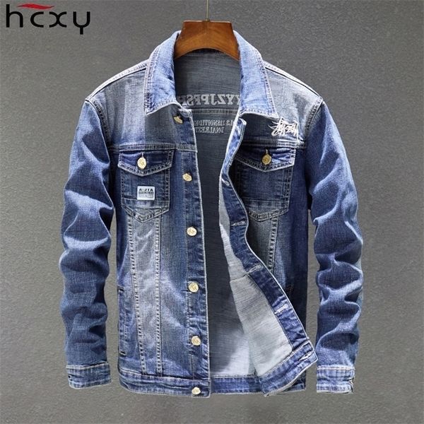 spring autumn fashion men's denim jackets coats men cotton jacket mens jean jacket outwear male cowboy size 5xl t200319, Black;brown
spring autumn fashion men's denim jackets coats men cotton jacket mens jean jacket outwear male cowboy size 5xl t200319, Black;brown