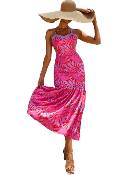 random spiral tie dye crisscross knot back ruffle hem cami dress 90zl#, Black;gray
random spiral tie dye crisscross knot back ruffle hem cami dress 90zl#, Black;gray