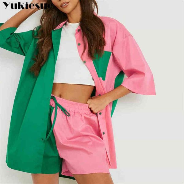 patchwork two piece sets womens two peice outifits set woman 2 pieces summer horts women's tracksuit for women 2022 suits j220813, White;black
patchwork two piece sets womens two peice outifits set woman 2 pieces summer horts women's tracksuit for women 2022 suits j220813, White;black