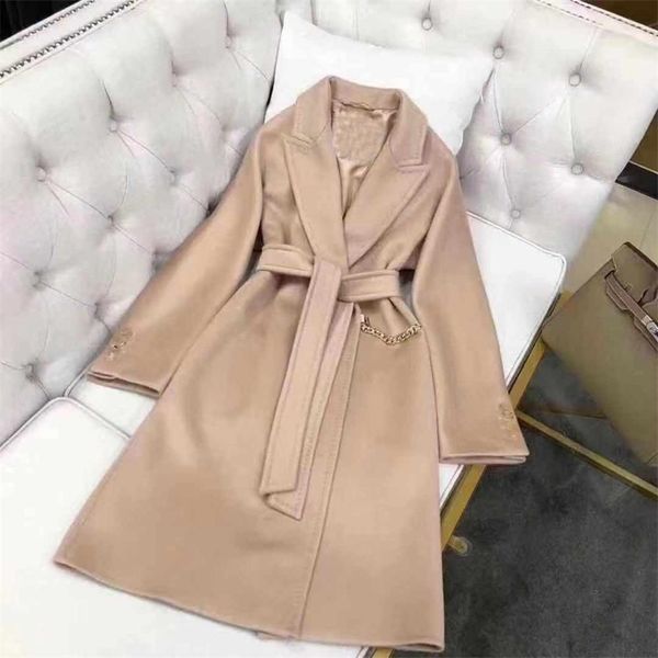 100% double-faced cashmere jacket women 2019 autumn winter runway fashion long sleeve women outfit t200810, Black
100% double-faced cashmere jacket women 2019 autumn winter runway fashion long sleeve women outfit t200810, Black