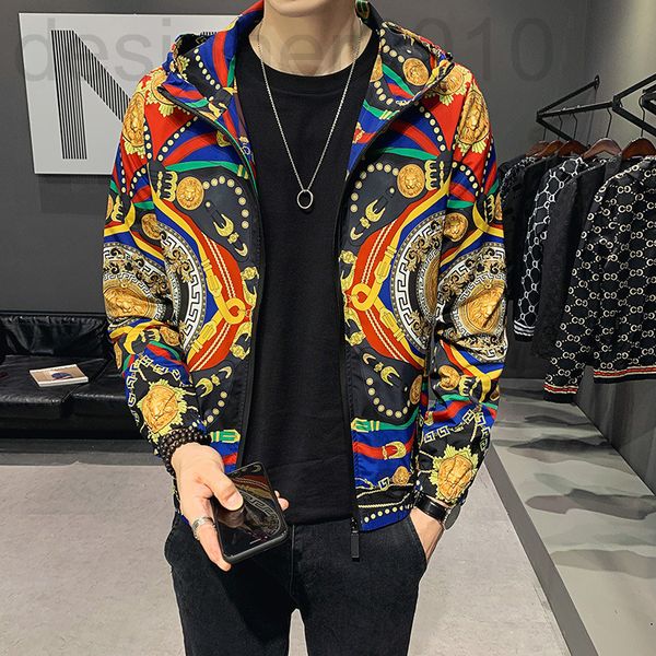 men's jackets designer 2022 autumn new men's hooded jacket korean slim print jacket coat, Black;brown
men's jackets designer 2022 autumn new men's hooded jacket korean slim print jacket coat, Black;brown
