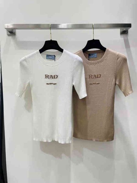 22ss women short sleeve sweater spring autumn wool knit bottoming shirt logo p ada brand 10 styles luxury turtleneck sweater outfits sml fem, White
22ss women short sleeve sweater spring autumn wool knit bottoming shirt logo p ada brand 10 styles luxury turtleneck sweater outfits sml fem, White