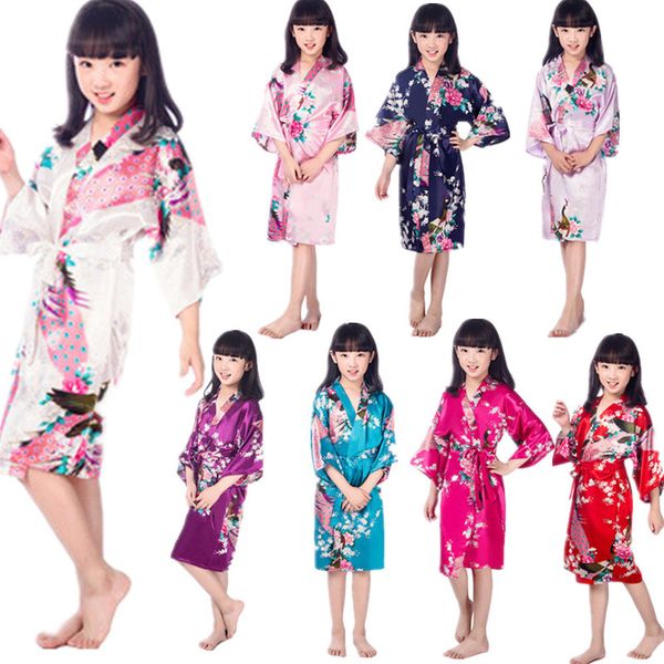 wholesale childs satin kimono robes for girls kids floral sleepwear peacock flower robe for spa wedding birthday nightgown 220721, Blue;red
wholesale childs satin kimono robes for girls kids floral sleepwear peacock flower robe for spa wedding birthday nightgown 220721, Blue;red