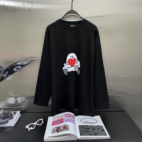 women's t-shirt designer chaopai 22 early spring new niche design love towel embroidery with back letter printing pattern long sleeve t, White
women's t-shirt designer chaopai 22 early spring new niche design love towel embroidery with back letter printing pattern long sleeve t, White